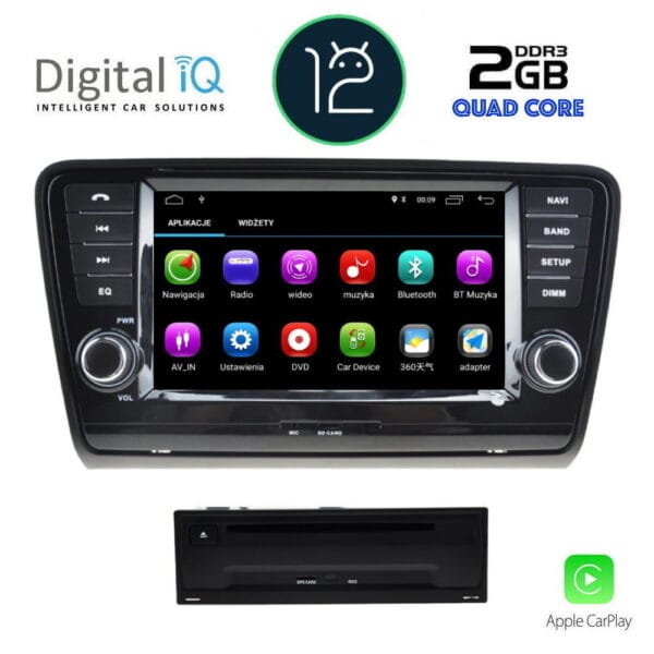 DIGITAL IQ MSM 306_CP (8'' DVD) MULTIMEDIA SYSTEM for SKODA OCTAVIA 7 mod. 2013-2021 - Image 2