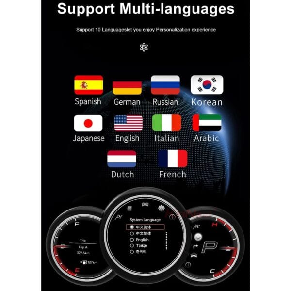 DIGITAL IQ DDD 964_IC MINI Cooper R56 R57 2006-2013 DIGITAL DASHBOARD - Image 5
