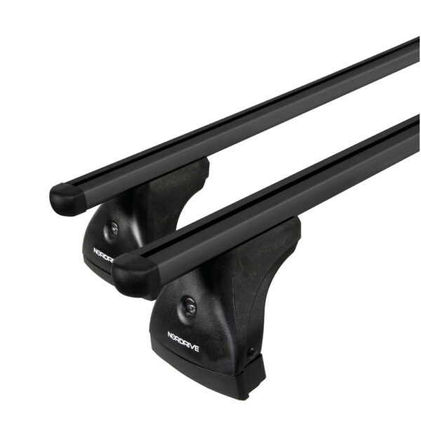 ΜΠΑΡΕΣ ΟΡΟΦΗΣ ΑΛΟΥΜΙΝΙΟΥ ΜΑΥΡΗ (L) 127 cm HELIO BLACK max90kg​ NORDRIVE - 2 TEM. - Image 2