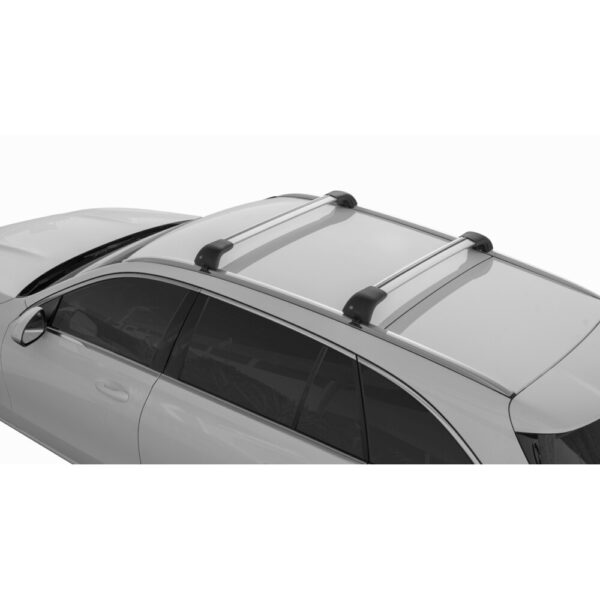 ΜΠΑΡΑ ΟΡΟΦΗΣ ΑΛΟΥΜΙΝΙΟΥ 84cm ΑΣΗΜΙ SILENZIO CX ORIGINE SYSTEM ( STANDARD / FLUSH RAILING) NORDRIVE - 1 ΤΕΜ. - Image 2