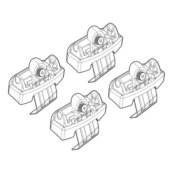 ALL IN POINT ΑΚΡΑ ΓΙΑ ΜΠΑΡΕΣ NORDRIVE ΓΙΑ FIAT 500X 11/14+ KIT - AIN-165124 LEFKELIS.GR
