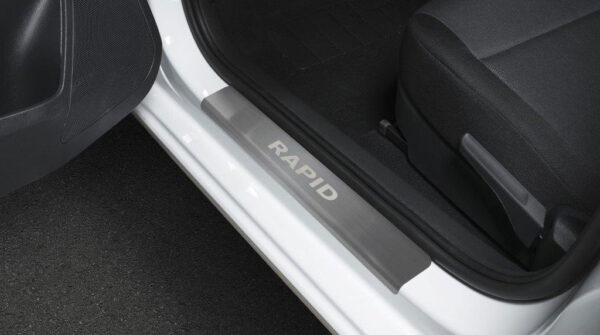 SKODA RAPID 2014+ ΜΑΡΣΠΙΕ ΕΣΩΤΕΡΙΚΑ ΧΡΩΜΙΟ ΑΥΤΟΚΟΛΛΗΤΑ 4ΤΕΜ. - Image 2