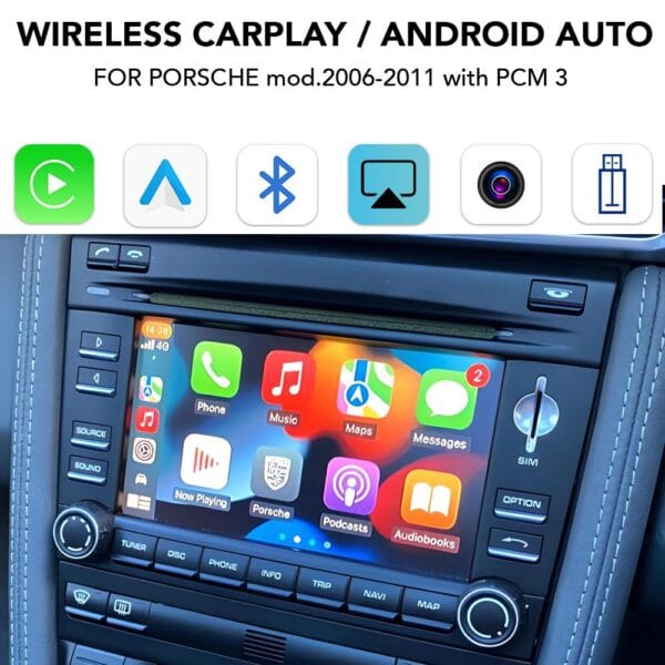 AIN-98611 - Digital iQ - DIGITAL IQ PR 261 CPAA (CARPLAY / ANDROID AUTO BOX for PORSCHE mod.2006-2011 with PCM 3) - ALL IN POINT - LEFKELIS.GR