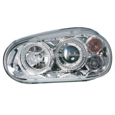 ALL IN POINT Φανάρια Μπροστινά Angel Eyes VW GOLF 4 1998+ - Χρωμίου - AIN-1251 LEFKELIS.GR