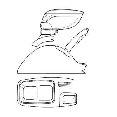 ALL IN POINT Βάση αντάπτορας τεμπέλη για PEUGEOT 206 09/98>12/08 -  Lampa - 1 τεμ. - AIN-6030 LEFKELIS.GR