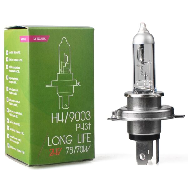 H4 24V 75/70W P43t POWERTEC LONG LIFE ΑΛΟΓΟΝΟΥ 1ΤΕΜ. ΚΟΥΤΙ M-TECH - Image 2