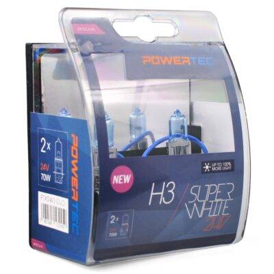 ALL IN POINT H3 24V 70W 3.450K PK22s POWERTECK SUPERWHITE BLISTER 2ΤΕΜ. M-TECH - AIN-160879 LEFKELIS.GR