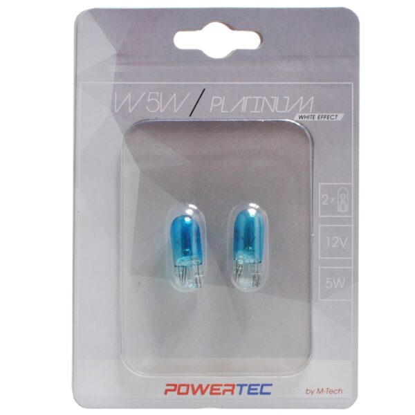 ALL IN POINT T10 W5W 12V 5W W2.1x9.5d 130% POWERTEC PLATINUM 2ΤΕΜ. M-TECH - AIN-141408 iluma.GR
