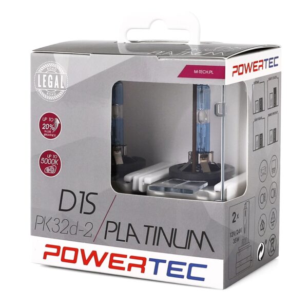 D1S 12V 35W PK32d-2 5.000K POWERTEC PLATINUM 2ΤΕΜ. M-TECH - Image 2