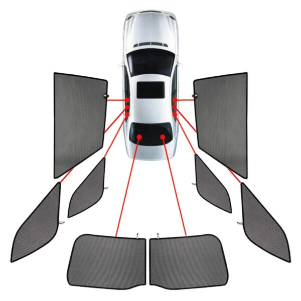 ALL IN POINT ΚΟΥΡΤΙΝΑΚΙΑ ΜΑΡΚΕ CAR SHADES ΓΙΑ MERCEDES GLE W167 5D 2019+ - 8 ΤΕΜ. - AIN-170782 iluma.GR