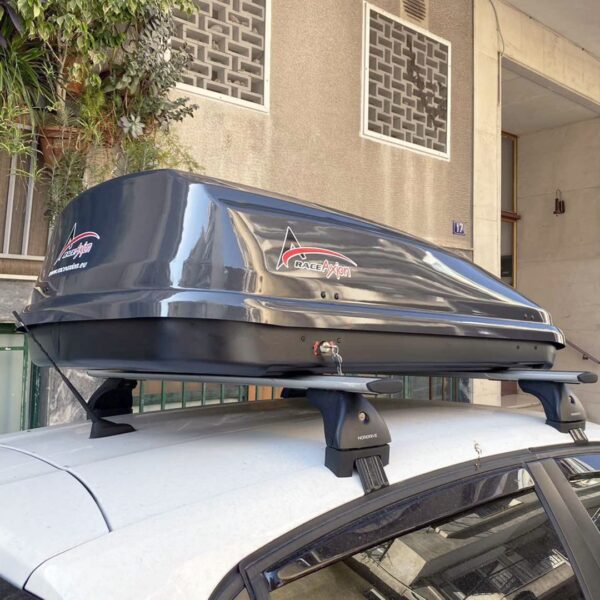 ΜΠΑΓΚΑΖΙΕΡΑ ΟΡΟΦΗΣ RACE AXION 420L 89.02.A ΣΕ ΑΝΘΡΑΚΙ ΜΕΤΑΛΛΙΚΟ ΧΡΩΜΑ ΜΕ ΓΥΑΛΙΣΤΕΡΗ ΥΦΗ (145 X 94 X 42 cm) - 1 ΤΕΜ. - Image 2
