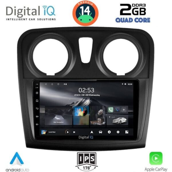 AIN-117194 - Digital iQ - DIGITAL IQ RSB 1108_CPA (9inc) MULTIMEDIA TABLET for DACIA LOGAN – SANDERO mod. 2012-2019 - ALL IN POINT - LEFKELIS.GR