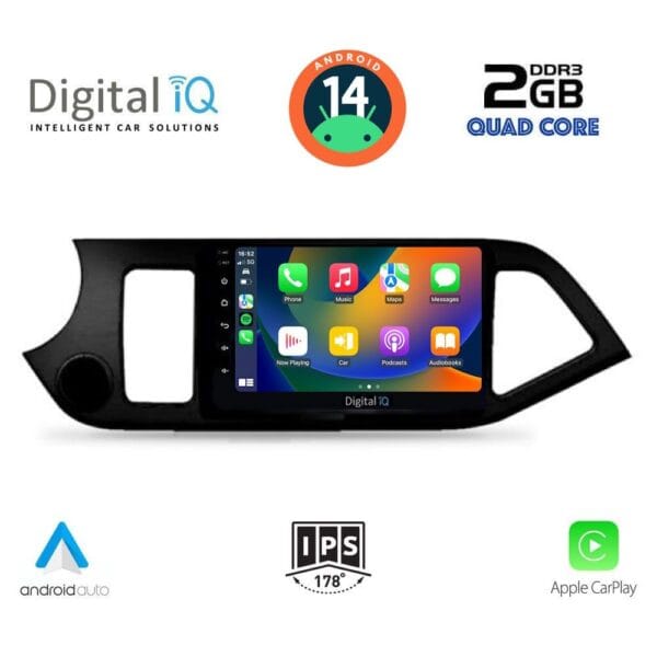 DIGITAL IQ RSB 1308_CPA (9inc) MULTIMEDIA TABLET for KIA PICANTO mod. 2011-2017 - Image 2