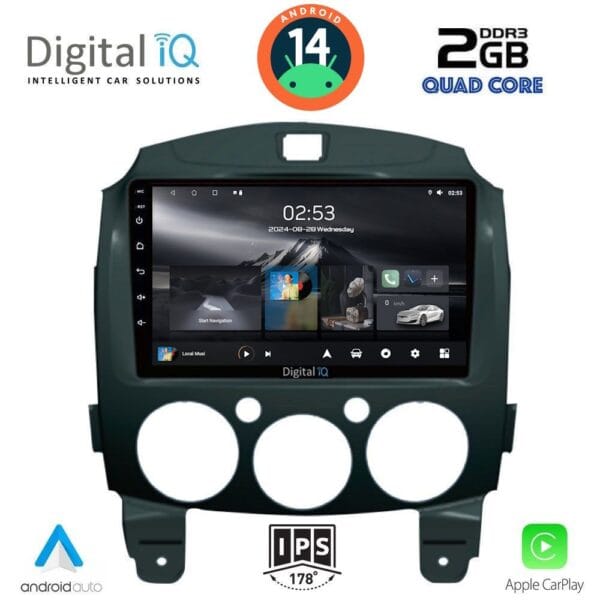 AIN-117243 - Digital iQ - DIGITAL IQ RSB 1361_CPA (9inc) MULTIMEDIA TABLET for MAZDA 2 mod. 2007-2014 - ALL IN POINT - LEFKELIS.GR