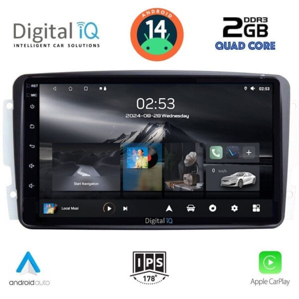 AIN-117258 - Digital iQ - DIGITAL IQ RSB 1401_CPA (9inc) MULTIMEDIA TABLET for MERCEDES CLK (W209) mod. 2000-2004 - ALL IN POINT - LEFKELIS.GR