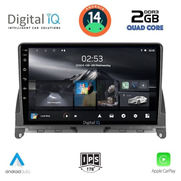 AIN-117261 - Digital iQ - DIGITAL IQ RSB 1405_CPA (9inc) MULTIMEDIA TABLET for MERCEDES C (W204) mod. 2007-2011 - ALL IN POINT - LEFKELIS.GR