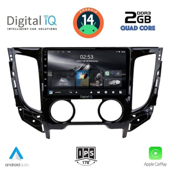 AIN-117270 - Digital iQ - DIGITAL IQ RSB 1437_CPA A/C (9inc) MULTIMEDIA TABLET for MITSUBISHI L200 mod. 2015> με A/C - ALL IN POINT - LEFKELIS.GR