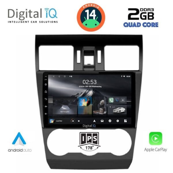 AIN-117334 - Digital iQ - DIGITAL IQ RSB 1663_CPA (9inc) MULTIMEDIA TABLET for SUBARU FORESTER - IMPREZA - XV mod. 2013-2019 - ALL IN POINT - LEFKELIS.GR