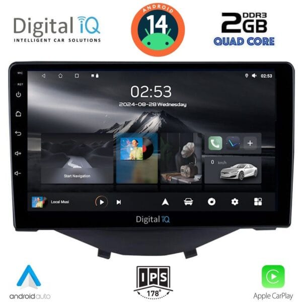AIN-117090 - Digital iQ - DIGITAL IQ RSB 1715_CPA CLIMA (9inc) MULTIMEDIA TABLET for CITROEN C1-PEUGEOT 108-TOYOTA AYGO mod. 2014> - ALL IN POINT - LEFKELIS.GR