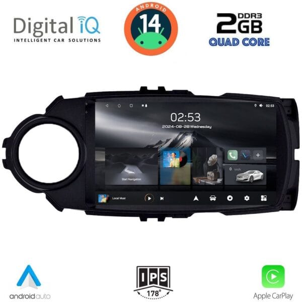AIN-126180 - Digital iQ - DIGITAL IQ RSB 1737FL_CPA (9inc) MULTIMEDIA TABLET for TOYOTA YARIS mod. 2015-2020 - ALL IN POINT - LEFKELIS.GR