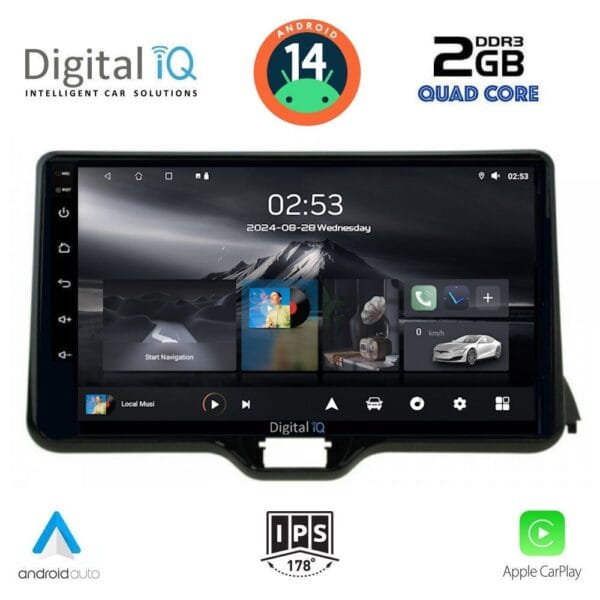 AIN-117470 - Digital iQ - DIGITAL IQ RSB 1738_CPA (10inc) MULTIMEDIA TABLET for TOYOTA YARIS mod. 2020> - MAZDA 2 mod. 2023> - ALL IN POINT - LEFKELIS.GR