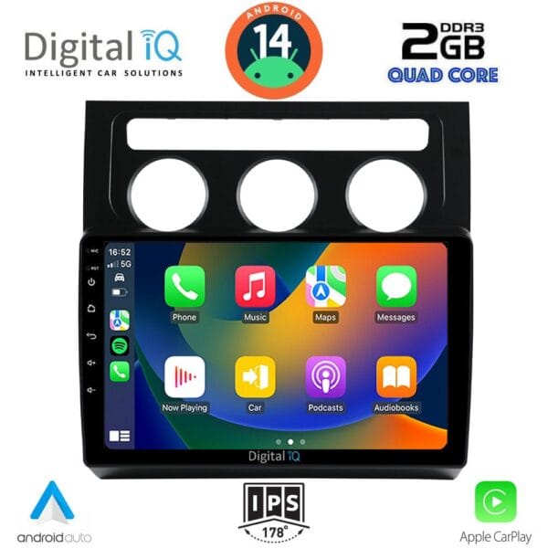 DIGITAL IQ RSB 1767_CPA CLIMA (10inc) MULTIMEDIA TABLET for VW TOURAN mod. 2003-2010 - Image 2