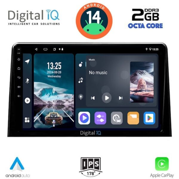 AIN-113025 - Digital iQ - DIGITAL IQ RTG 4082_CPA (10inc) MULTIMEDIA TABLET for CITROEN BERLINGO – OPEL COMBO – PEUGEOT PARTNER – TOYOTA PROACE mod. 2018> - FIAT DOBLO mod. 2022> - ALL IN POINT - LEFKELIS.GR