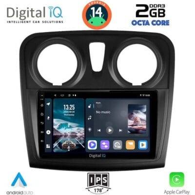 AIN-112965 - Digital iQ - DIGITAL IQ RTG 4108_CPA (9inc) MULTIMEDIA TABLET for DACIA LOGAN – SANDERO mod. 2012-2019 - ALL IN POINT - LEFKELIS.GR
