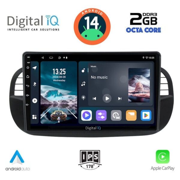 AIN-112978 - Digital iQ - DIGITAL IQ RTG 4130_CPA (9inc) MULTIMEDIA TABLET for FIAT 500 mod. 2007-2015 - ALL IN POINT - LEFKELIS.GR