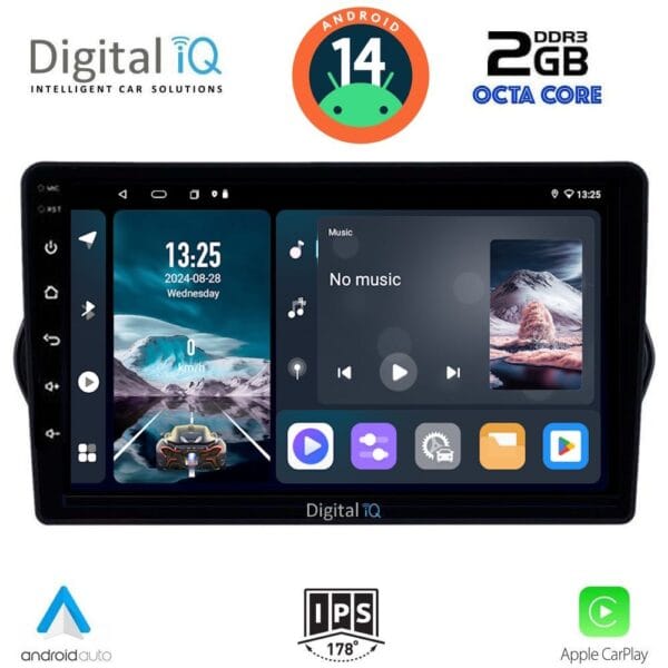 AIN-112705 - Digital iQ - DIGITAL IQ RTG 4148_CPA (9inc) MULTIMEDIA TABLET for FIAT TIPO mod. 2015-2023 - ALL IN POINT - LEFKELIS.GR