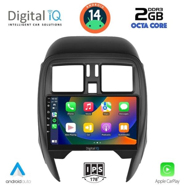 DIGITAL IQ RTG 4451_CPA (SQUARE) (9inc) MULTIMEDIA TABLET for NISSAN MICRA mod. 2014-2017 - Image 2