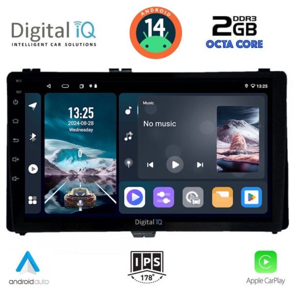 AIN-112977 - Digital iQ - DIGITAL IQ RTG 4703_CPA (9inc) MULTIMEDIA TABLET for TOYOTA AURIS mod. 2015> – AYGO X mod. 2022> – COROLLA mod. 2017-2019 - ALL IN POINT - LEFKELIS.GR