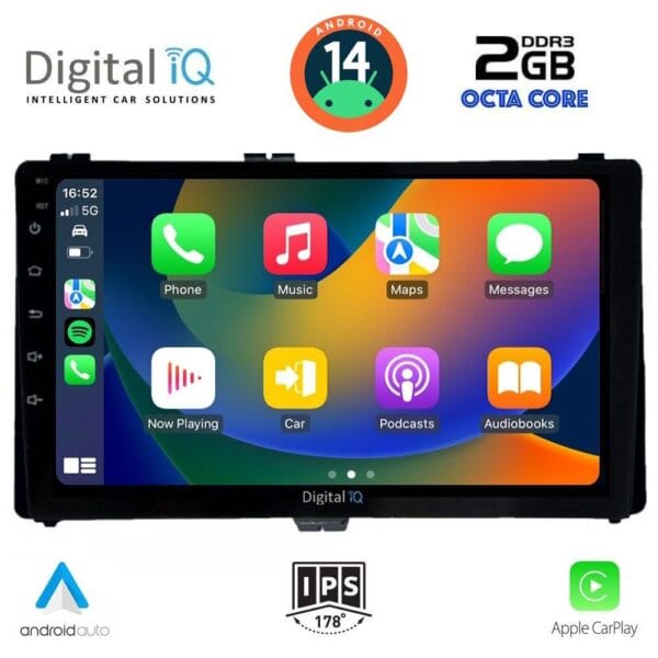 DIGITAL IQ RTG 4703_CPA (9inc) MULTIMEDIA TABLET for TOYOTA AURIS mod. 2015> – AYGO X mod. 2022> – COROLLA mod. 2017-2019 - Image 2