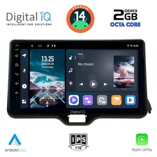 AIN-113117 - Digital iQ - DIGITAL IQ RTG 4738_CPA (10inc) MULTIMEDIA TABLET for TOYOTA YARIS mod. 2020> - MAZDA 2 mod. 2023> - ALL IN POINT - LEFKELIS.GR