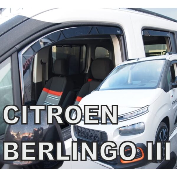 ALL IN POINT ΑΝΕΜΟΘΡΑΥΣΤΕΣ ΓΙΑ CITROEN BERLINGO III/PEUGEOT RIFTER/OPEL COMBO E 4D/5D LOV 2018+ ΣΕΤ ΑΥΤΟΚΙΝΗΤΟΥ ΑΠΟ ΕΥΚΑΜΠΤΟ ΦΙΜΕ ΠΛΑΣΤΙΚΟ HEKO - 4 ΤΕΜ. - AIN-160073 iluma.GR