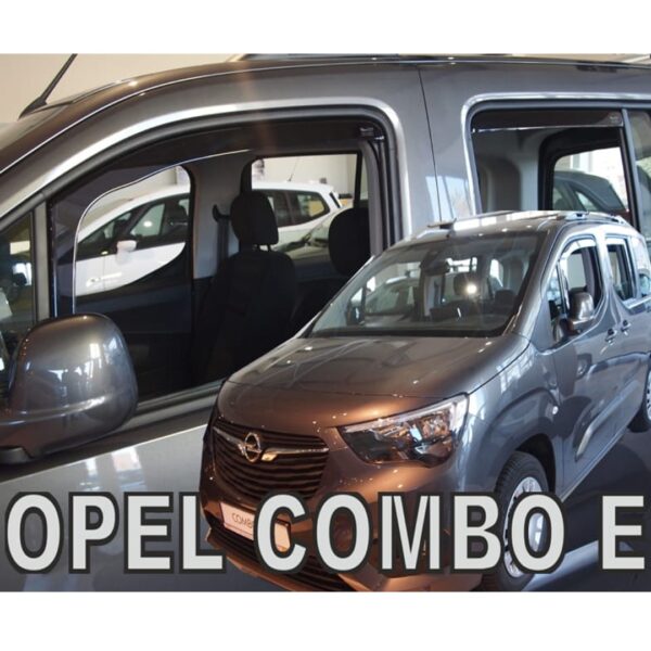 ΑΝΕΜΟΘΡΑΥΣΤΕΣ ΓΙΑ CITROEN BERLINGO III/PEUGEOT RIFTER/OPEL COMBO E 4D/5D LOV 2018+ ΣΕΤ ΑΥΤΟΚΙΝΗΤΟΥ ΑΠΟ ΕΥΚΑΜΠΤΟ ΦΙΜΕ ΠΛΑΣΤΙΚΟ HEKO - 4 ΤΕΜ. - Image 2