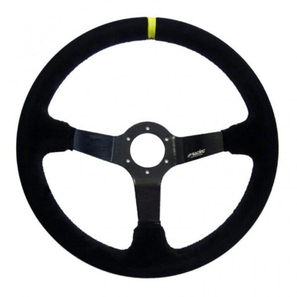 ALL IN POINT ΤΙΜΟΝΙ CARRERA ΤΡΙΑΚΤΙΝΟ 350 mm/ΠΑΧΟΣ 104 mm/BΑΘΟΣ 90 mm (ΜΑΥΡΟ ΣΟΥΕΝΤ ΜΕ ΚΙΤΡΙΝΗ ΡΙΓΑ) - AIN-125039 iluma.GR