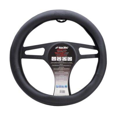ALL IN POINT ΚΑΛΥΜΜΑ ΤΙΜΟΝΙΟΥ EASY BLACK ΜΑΥΡΟ ΜΕ LOGO SIMONI RACING OIKOΛΟΓΙΚΟ ΔΕΡΜΑ 37-39cm SIMONI RACING  - 1 τεμ. - AIN-181498 LEFKELIS.GR