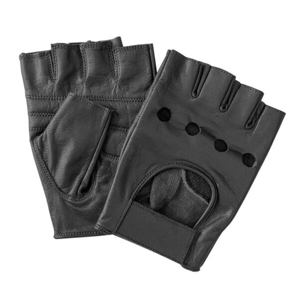 ALL IN POINT ΓΑΝΤΙΑ ΟΔΗΓΟΥ ΔΕΡΜΑΤΙΝΑ ΜΑΥΡΑ ΜΙΣΑ (L) VINTAGE GLOVES - AIN-162579 iluma.GR