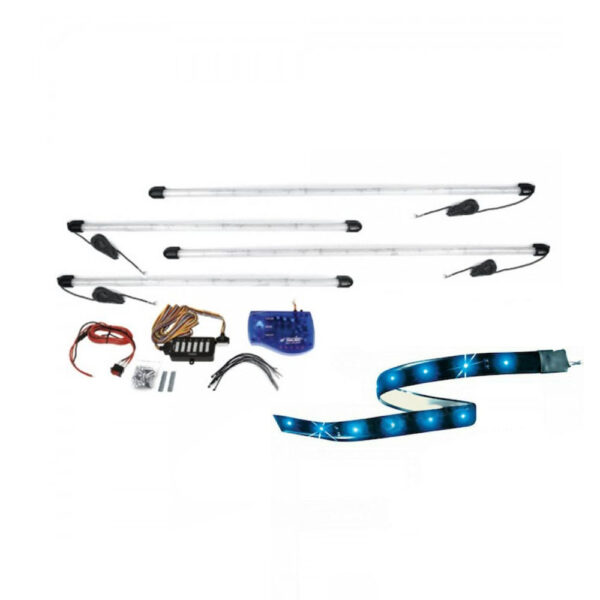 ALL IN POINT ΣΩΛΗΝΕΣ UNDERCAR LED ΜΠΛΕ 2x95cm & 2x125cm - 1 kit. - AIN-183619 iluma.GR