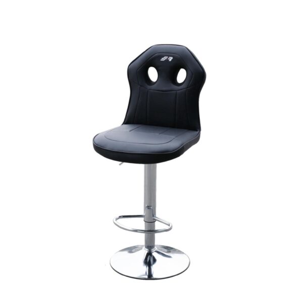 ALL IN POINT ΚΑΡΕΚΛΑ ΠΑΓΚΟΥ BLACK OFFICE STOOL ΜΑΥΡΗ ΟΙΚΟΛΟΓΙΚΟ ΔΕΡΜΑ 360ΜΟΙΡΩΝ & ΡΥΘΜΙΖΟΜΕΝΟ ΥΨΟΣ 98-118cm SIMONI RACING - 1 TEM. - AIN-176940 LEFKELIS.GR