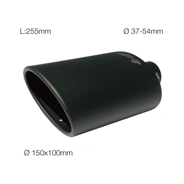 ALL IN POINT ΑΚΡΟ (ΜΠΟΥΚΑ) ΕΞΑΤΜΙΣΗΣ ΜΑΥΡΟ ΜΑΤ Φ37-54 mm (ΜΗΚΟΣ 255 mm/ΔΙΑΜΕΤΡΟΣ ΕΞΩΤΕΡΙΚΗ 150x100mm) SIMONI RACING - 1 τεμ. - AIN-181518 LEFKELIS.GR