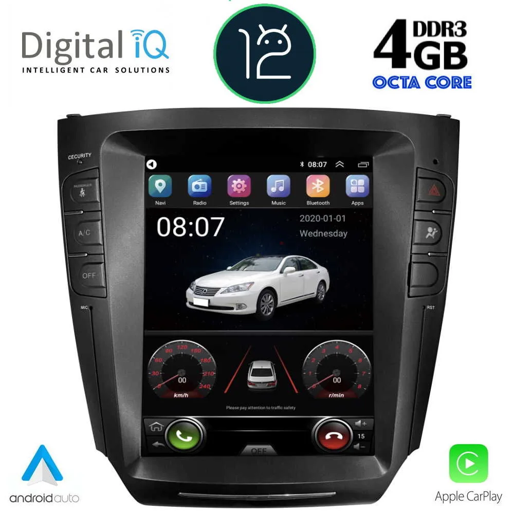 AIN-37741 - Digital iQ - DIGITAL IQ TOP 6922_CPA TESLA STYLE for LEXUS IS mod. 2005-2013 - ALL IN POINT - LEFKELIS.GR
