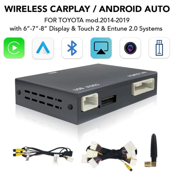 DIGITAL IQ TΥ 280 CPAA (CARPLAY / ANDROID AUTO BOX for TOYOTA mod.2014-2019 with Touch 2 & Entune 2 System) - Image 2
