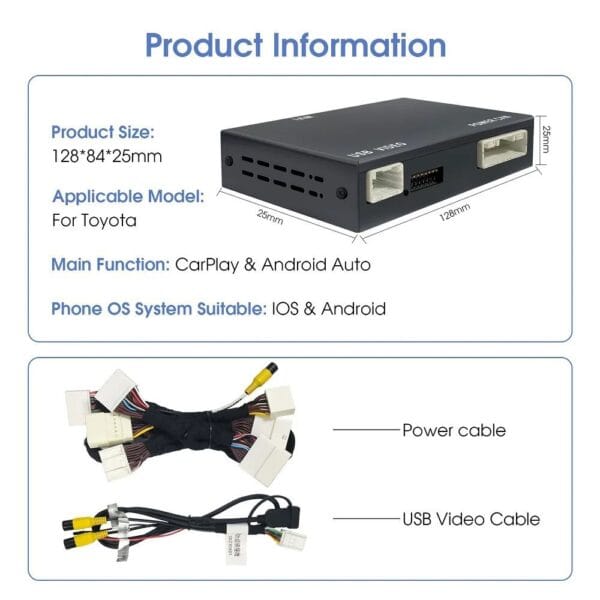 DIGITAL IQ TΥ 280 CPAA (CARPLAY / ANDROID AUTO BOX for TOYOTA mod.2014-2019 with Touch 2 & Entune 2 System) - Image 6