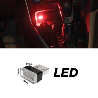 ALL IN POINT ΠΛΑΦΟΝΙΕΡΑ ΣΕ USB ΚΟΚΚΙΝΟ ΦΩΣ ATHMOSPHERE LED ΓΙΑ ΘΥΡΑ USB 20x15x7