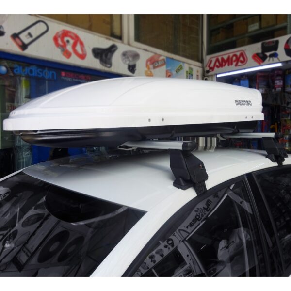 KIT ΜΕ ΜΠΑΡΕΣ ΟΡΟΦΗΣ ΓΙΑ VW POLO 6R/6C 5D 2010-2017 ΑΛΟΥΜΙΝΙΟΥ ΚΑΙ ΜΠΑΓΚΑΖΙΕΡΑ ΟΡΟΦΗΣ MANIA 400 MENABO (AL1-3360/MB-FIX040G-3290/MB-3390/MB) - Image 2