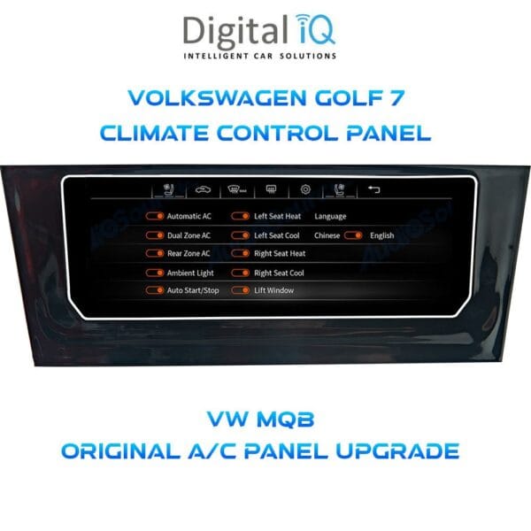 DIGITAL IQ CCP 747_CP (6.9") (MQB) VW GOLF 7 mod. 2013-2020 CLIMATE CONTROL PANEL - Image 3