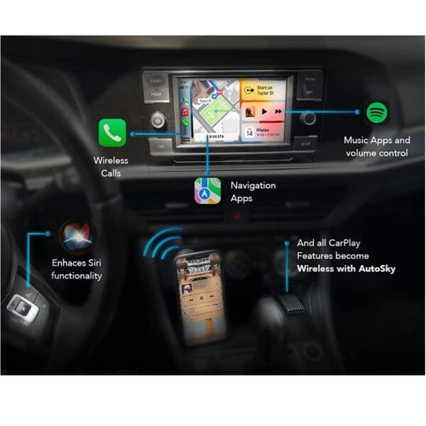 DIGITAL IQ X1600 (CPAA) USB ADAPTOR for Wireless Carplay & Android Auto - Image 3