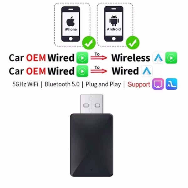 DIGITAL IQ X1600 (CPAA) USB ADAPTOR for Wireless Carplay & Android Auto - Image 2